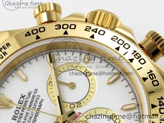Dial 1:1 V5 White 126508 Best YG Edition SH4131 Daytona on QF Braclet 0902